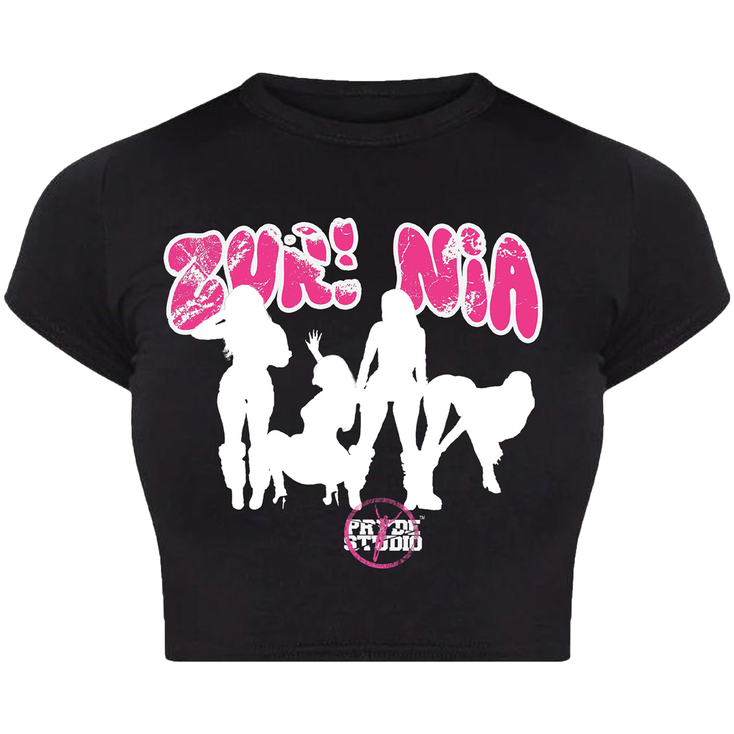 ZURI NIA CROP TEE (BLACK)