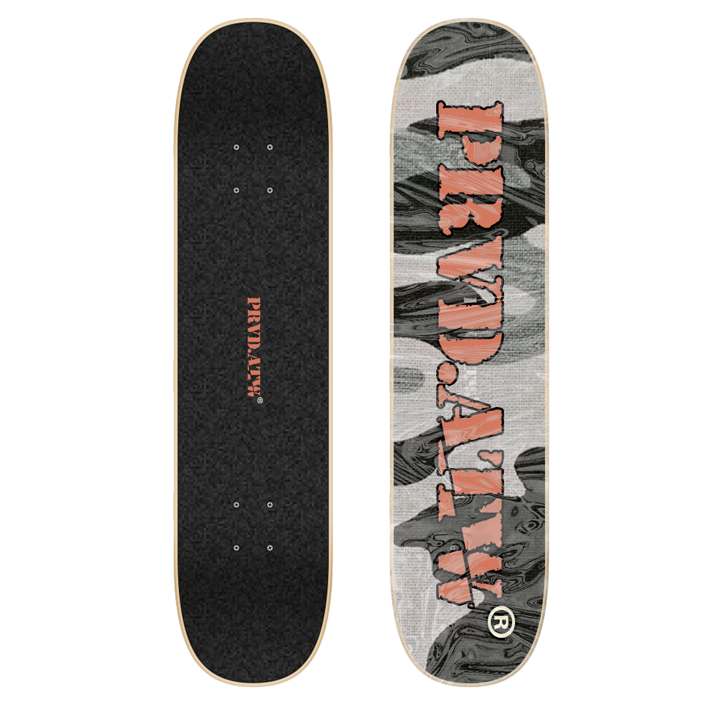 PRVD CAMO SKATE DECK
