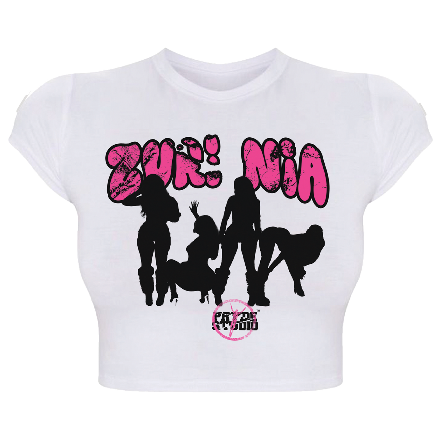 ZURI NIA LADIES CROP TOP (WHITE)